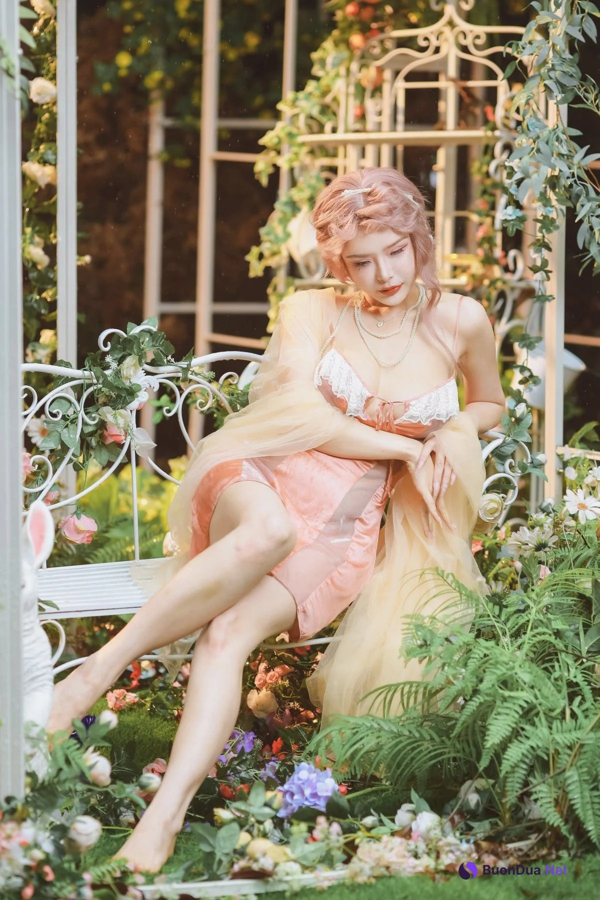Cosplay 夏小秋秋秋 花园嬉水 - Photo 2
