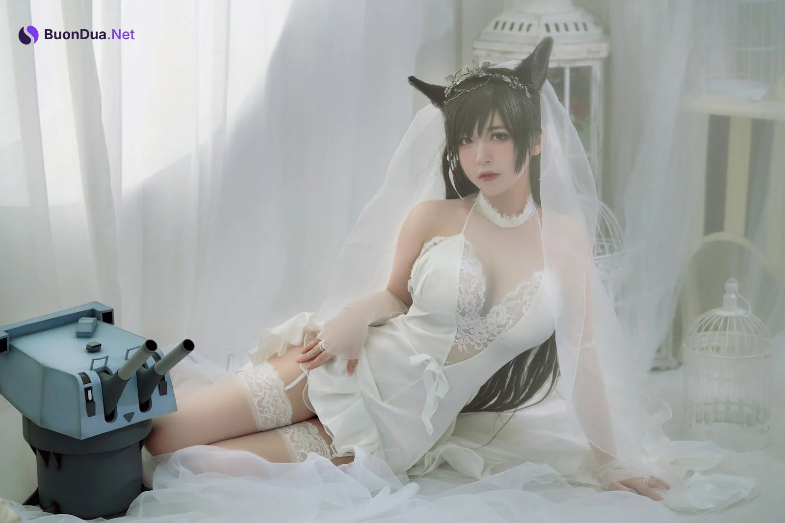 Cosplay 半半子 爱宕花嫁 - Photo 12