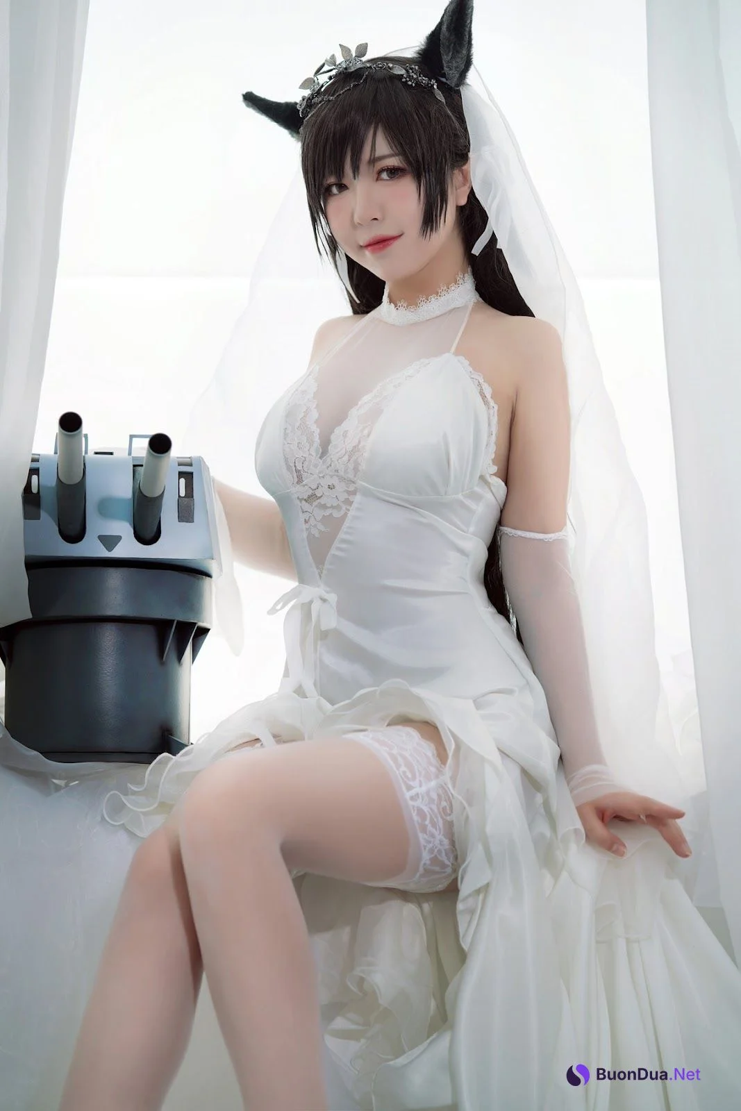 Cosplay 半半子 爱宕花嫁 - Photo 14