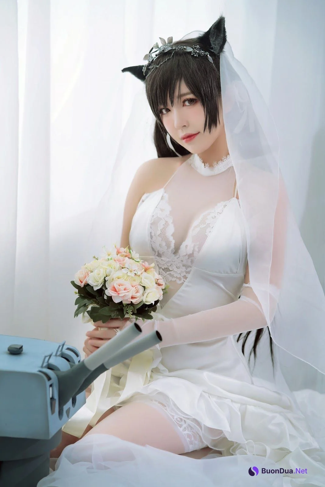 Cosplay 半半子 爱宕花嫁 - Photo 6