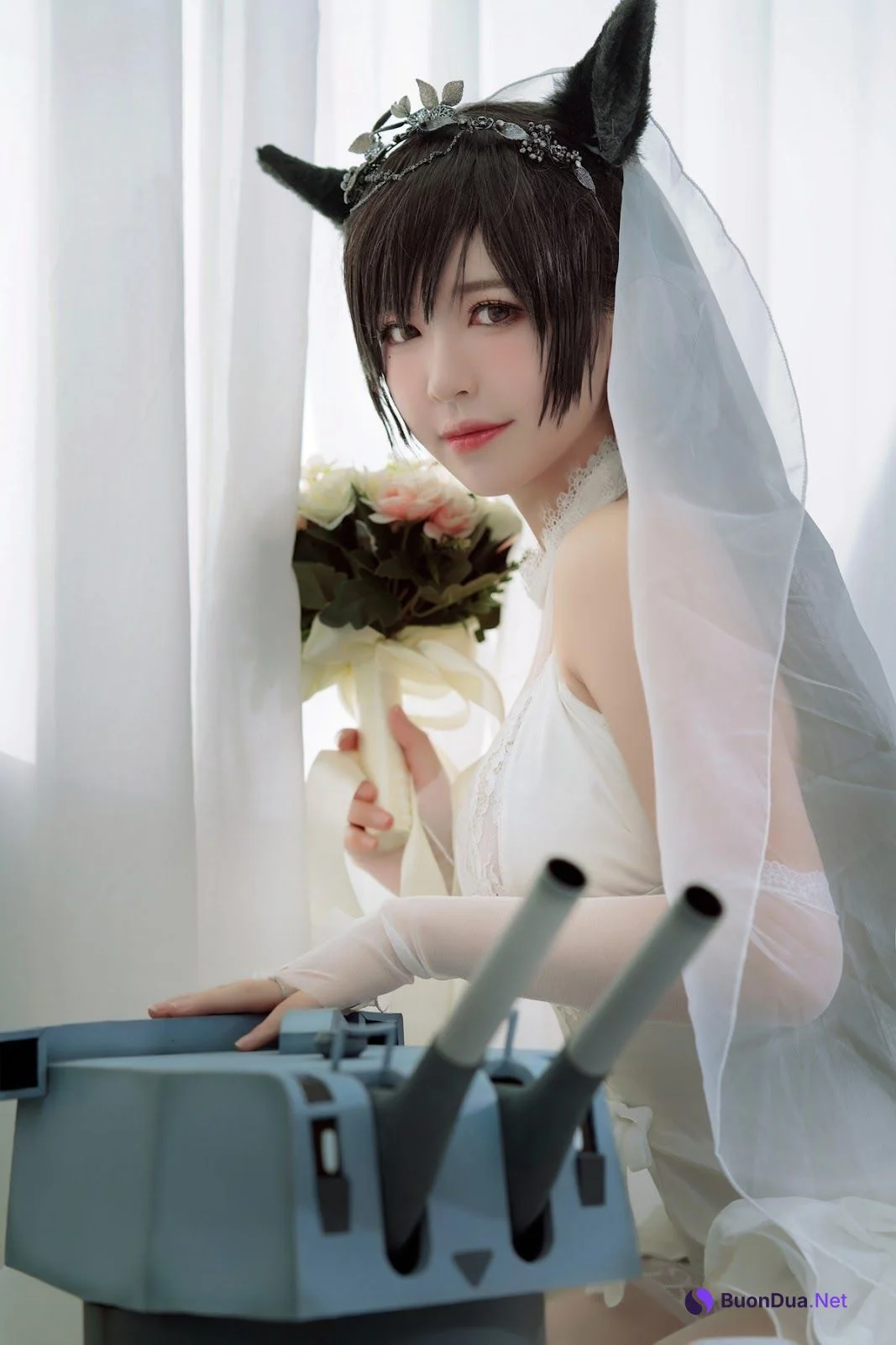 Cosplay 半半子 爱宕花嫁 - Photo 8