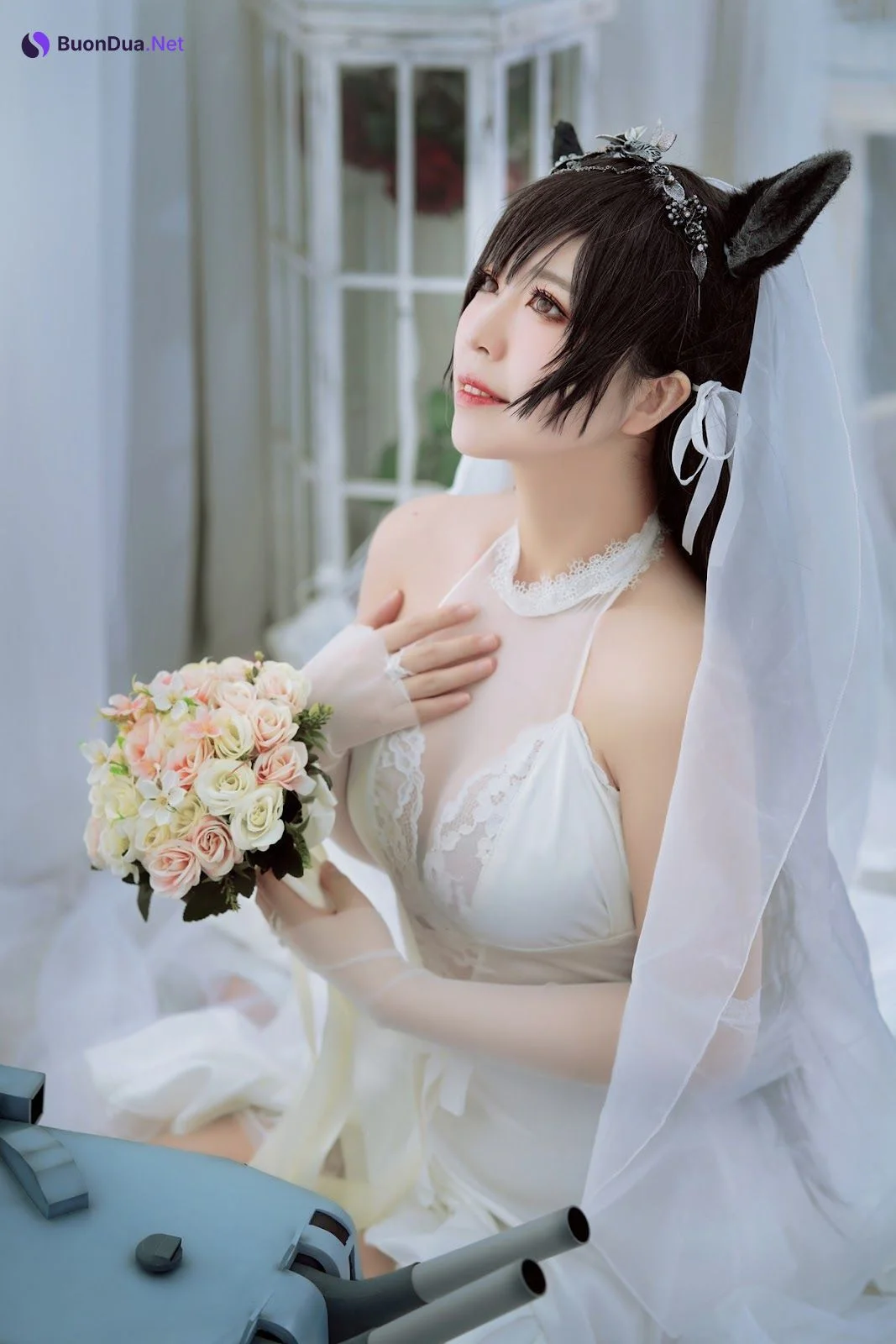 Cosplay 半半子 爱宕花嫁 - Photo 9