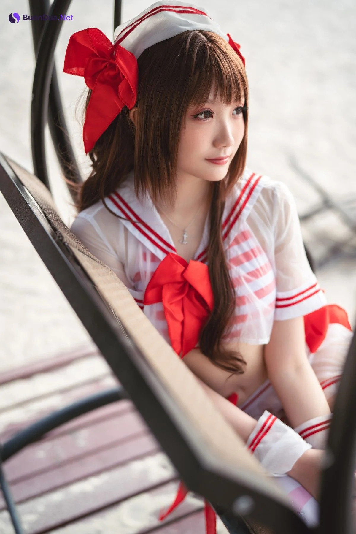 Cosplay 瓜希酱 岛村卯月 泳衣 - Photo 16