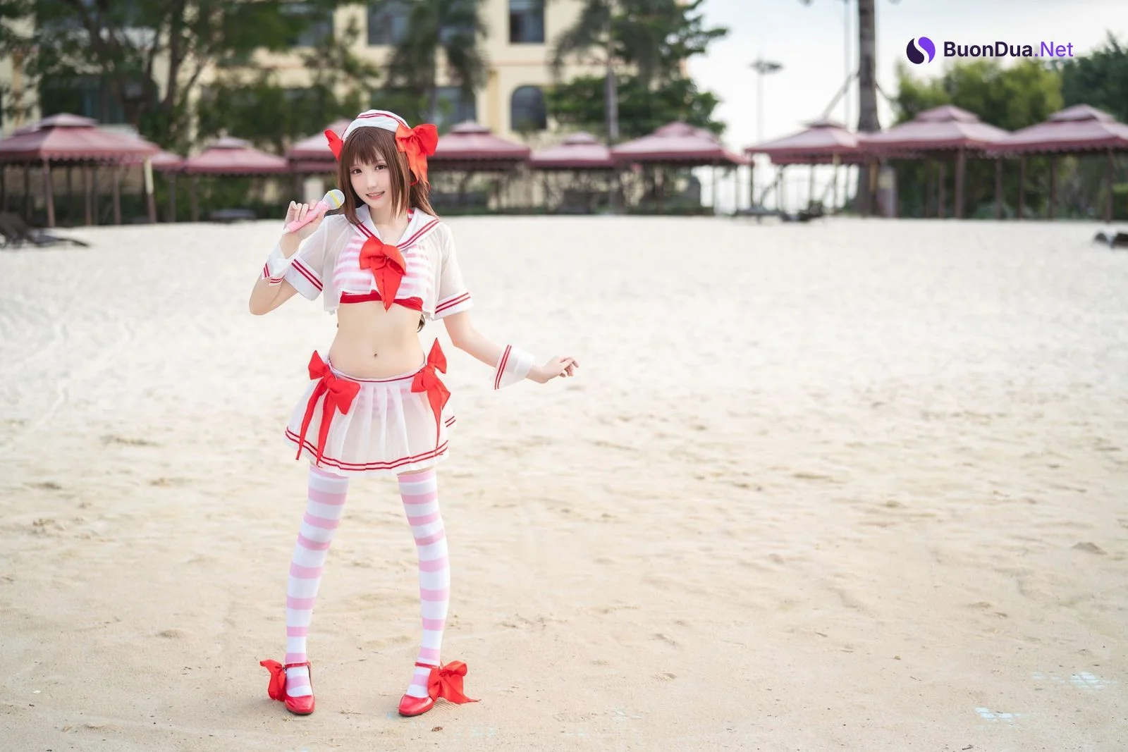 Cosplay 瓜希酱 岛村卯月 泳衣 - Photo 18