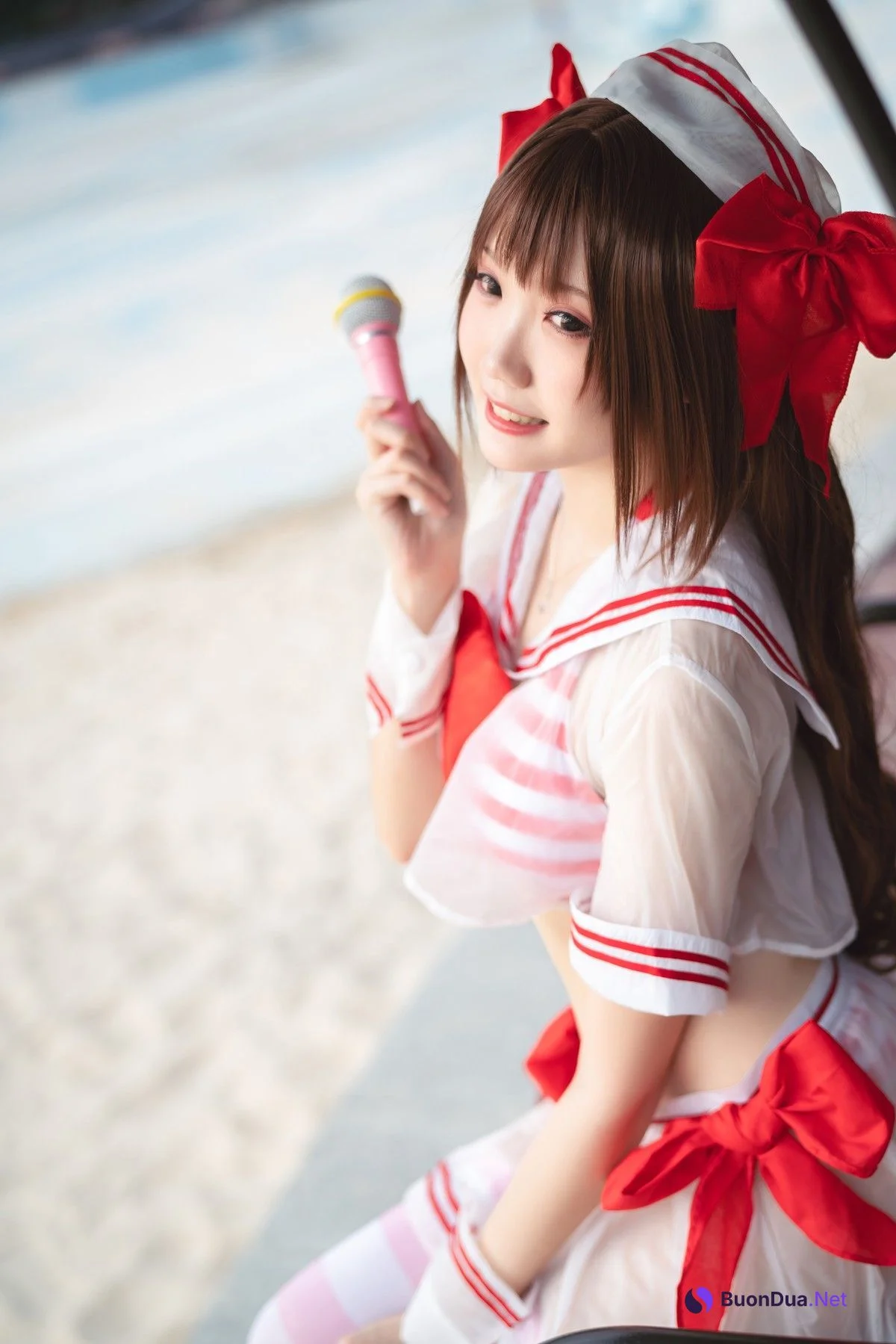 Cosplay 瓜希酱 岛村卯月 泳衣 - Photo 8