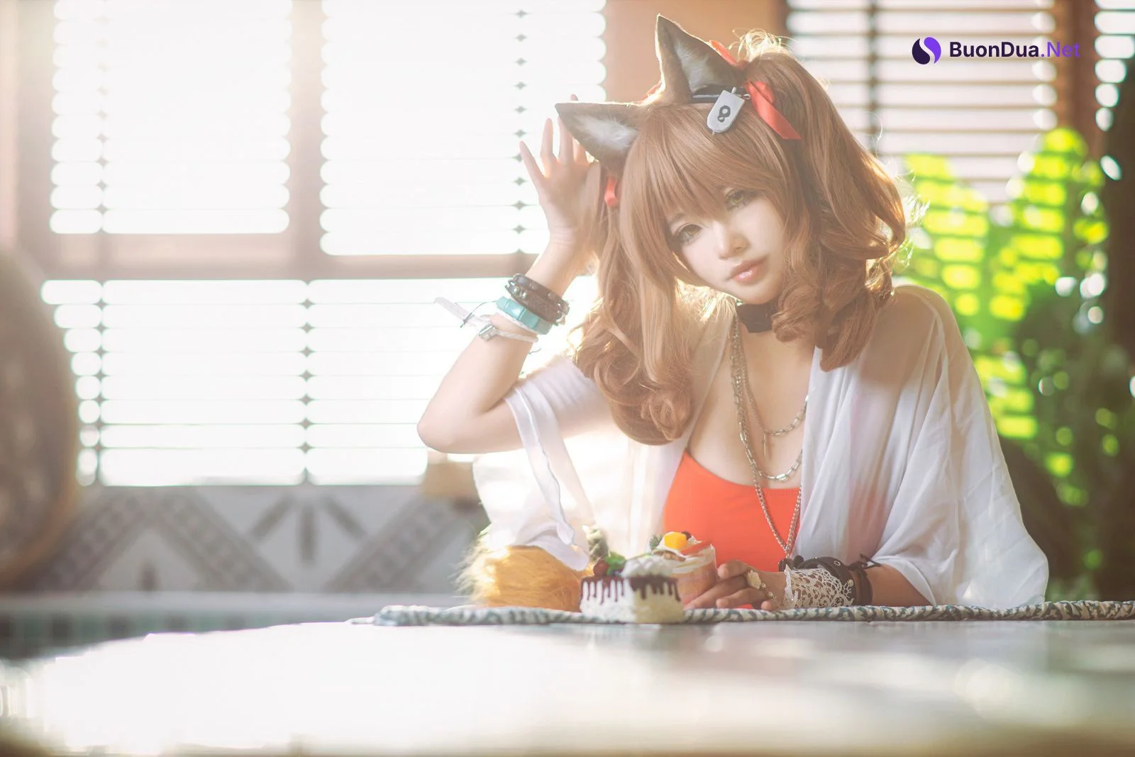 工藤新伍 Cosplay 明日方舟 安洁莉娜 夏卉泳装 - Photo 10