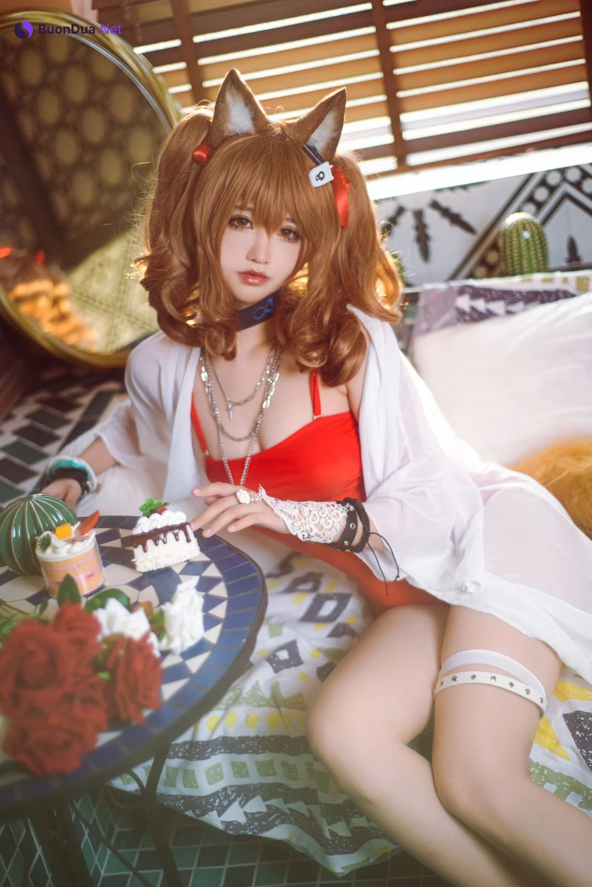 工藤新伍 Cosplay 明日方舟 安洁莉娜 夏卉泳装 - Photo 13