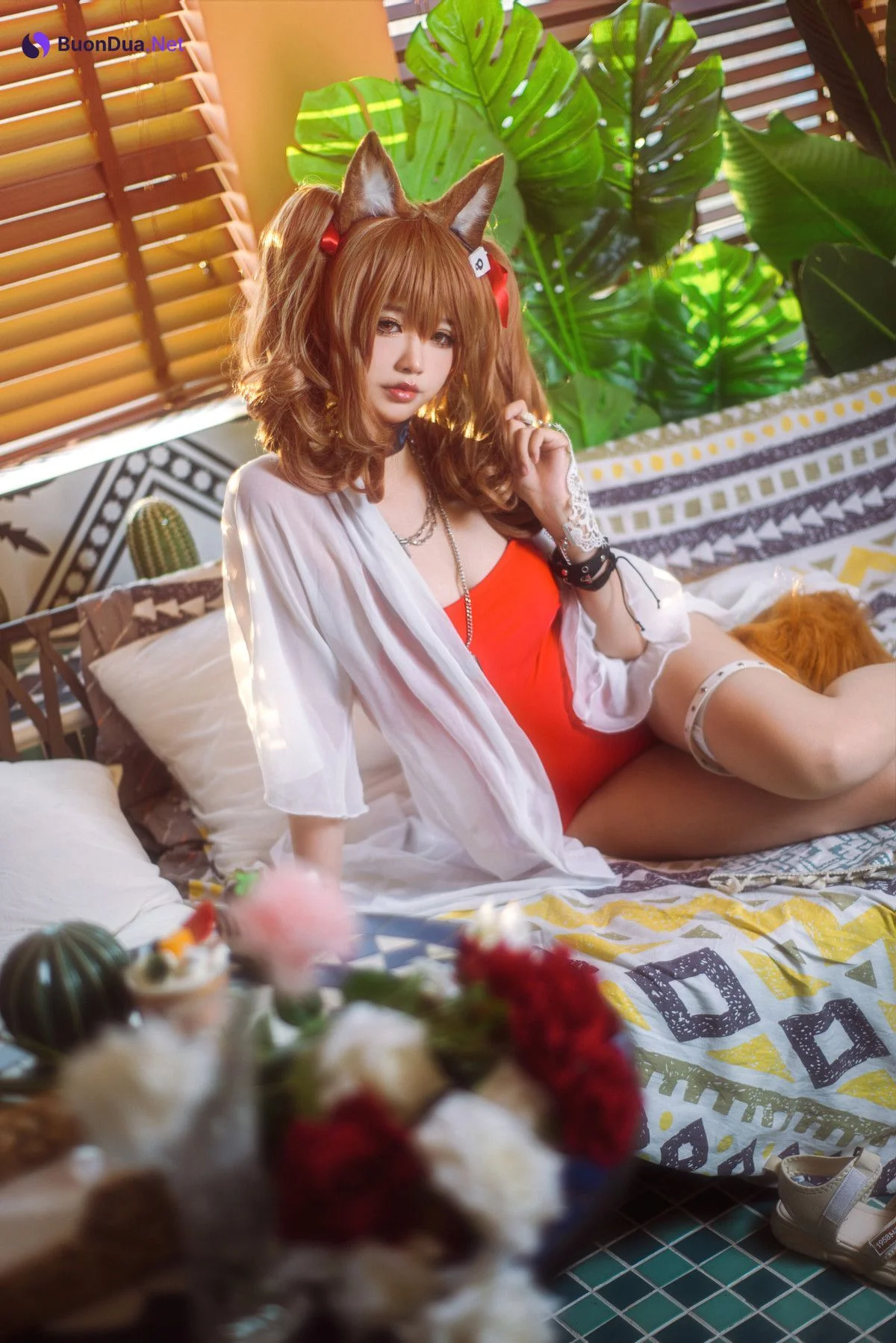 工藤新伍 Cosplay 明日方舟 安洁莉娜 夏卉泳装 - Photo 16