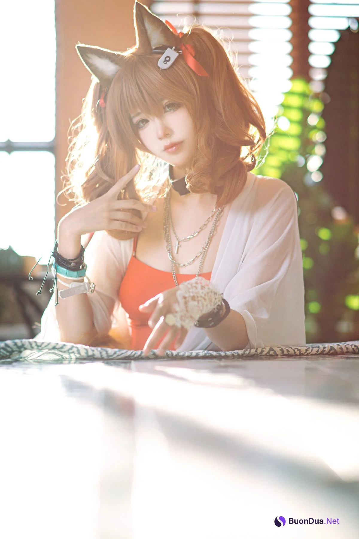 工藤新伍 Cosplay 明日方舟 安洁莉娜 夏卉泳装 - Photo 5