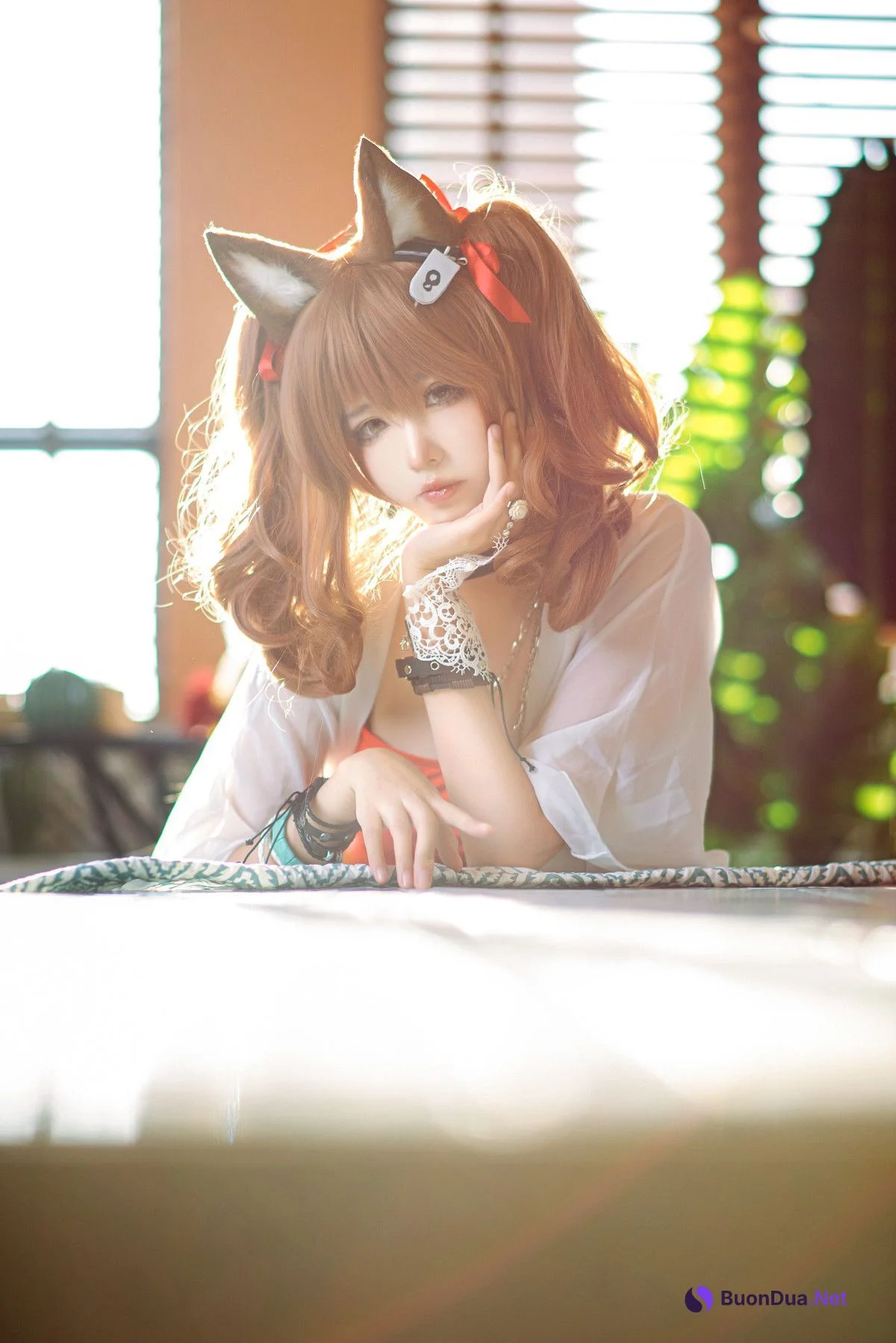工藤新伍 Cosplay 明日方舟 安洁莉娜 夏卉泳装 - Photo 6