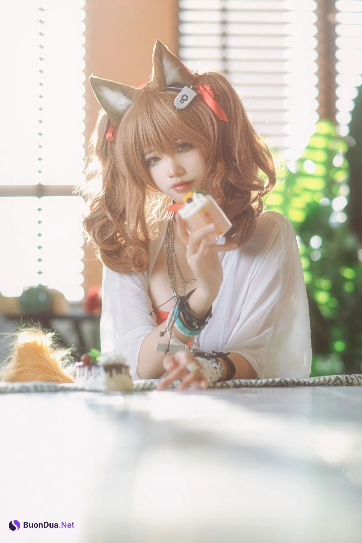 工藤新伍 Cosplay 明日方舟 安洁莉娜 夏卉泳装 - Photo 7