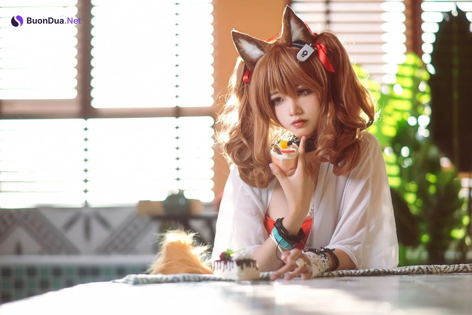 工藤新伍 Cosplay 明日方舟 安洁莉娜 夏卉泳装 - Photo 8