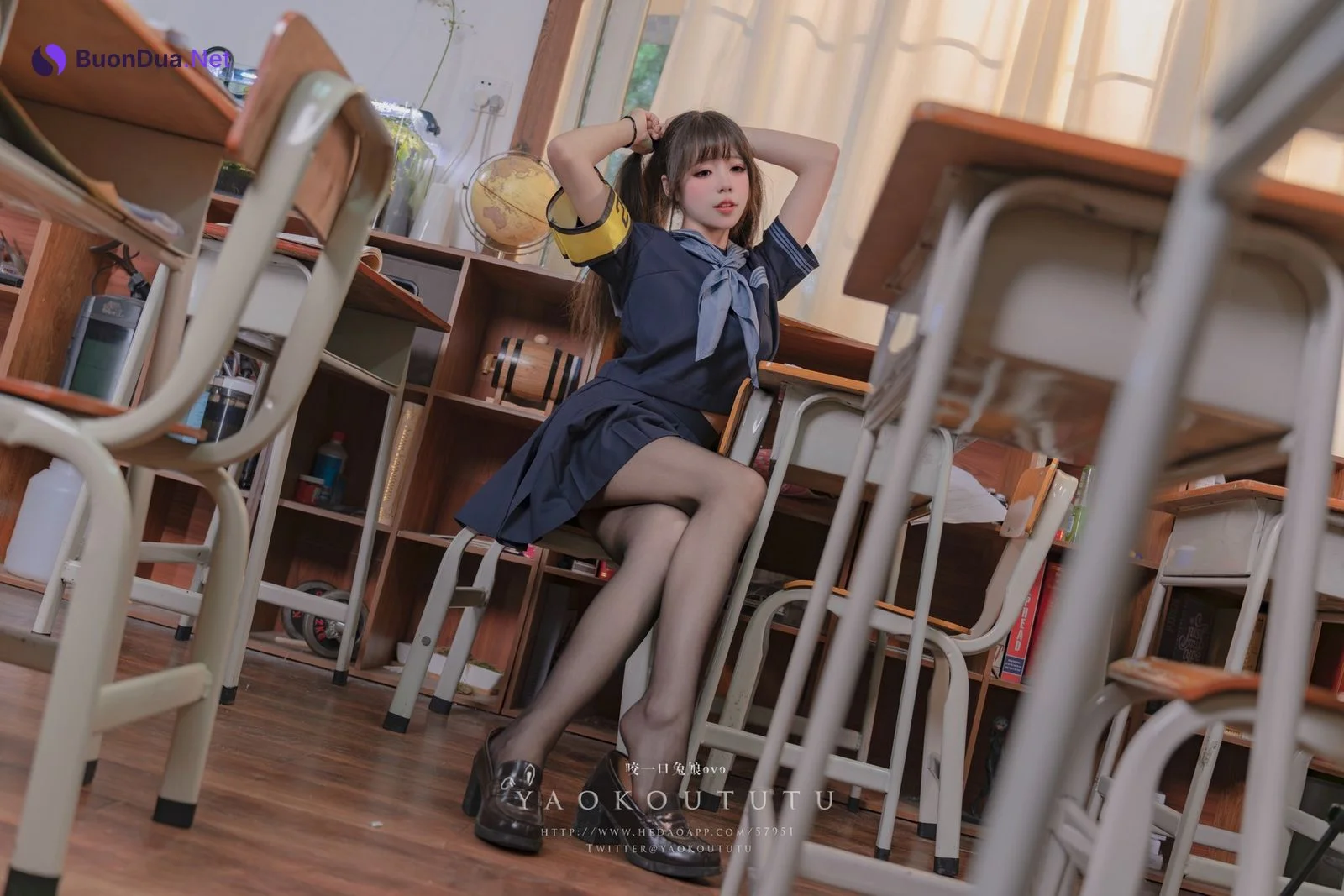 Cosplay 黏黏团子兔 六月订阅『学生会长竞选中』脸红的思春期 - Photo 4