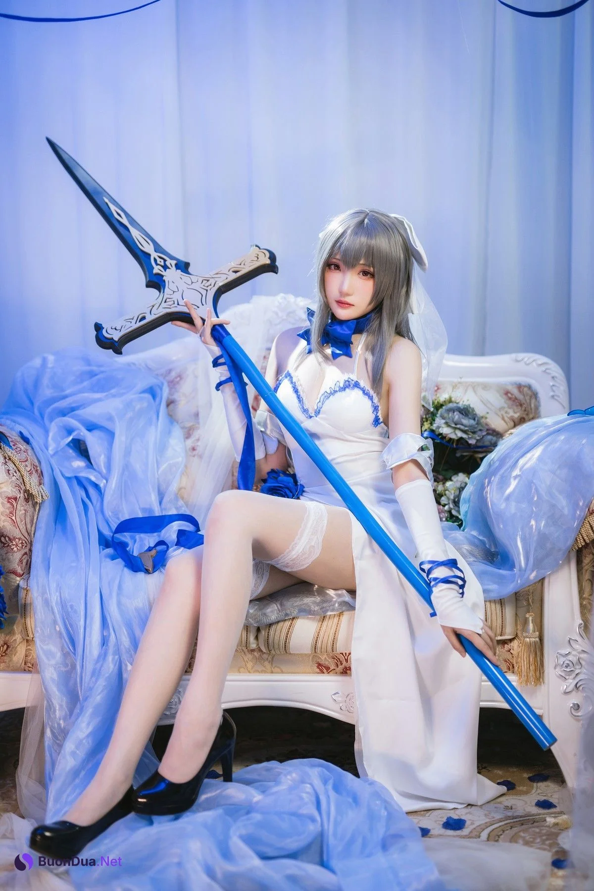 瓜希酱 Cosplay 路易九世礼服 - Photo 11