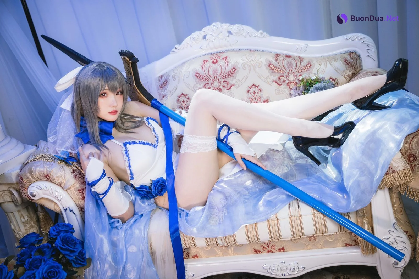 瓜希酱 Cosplay 路易九世礼服 - Photo 12