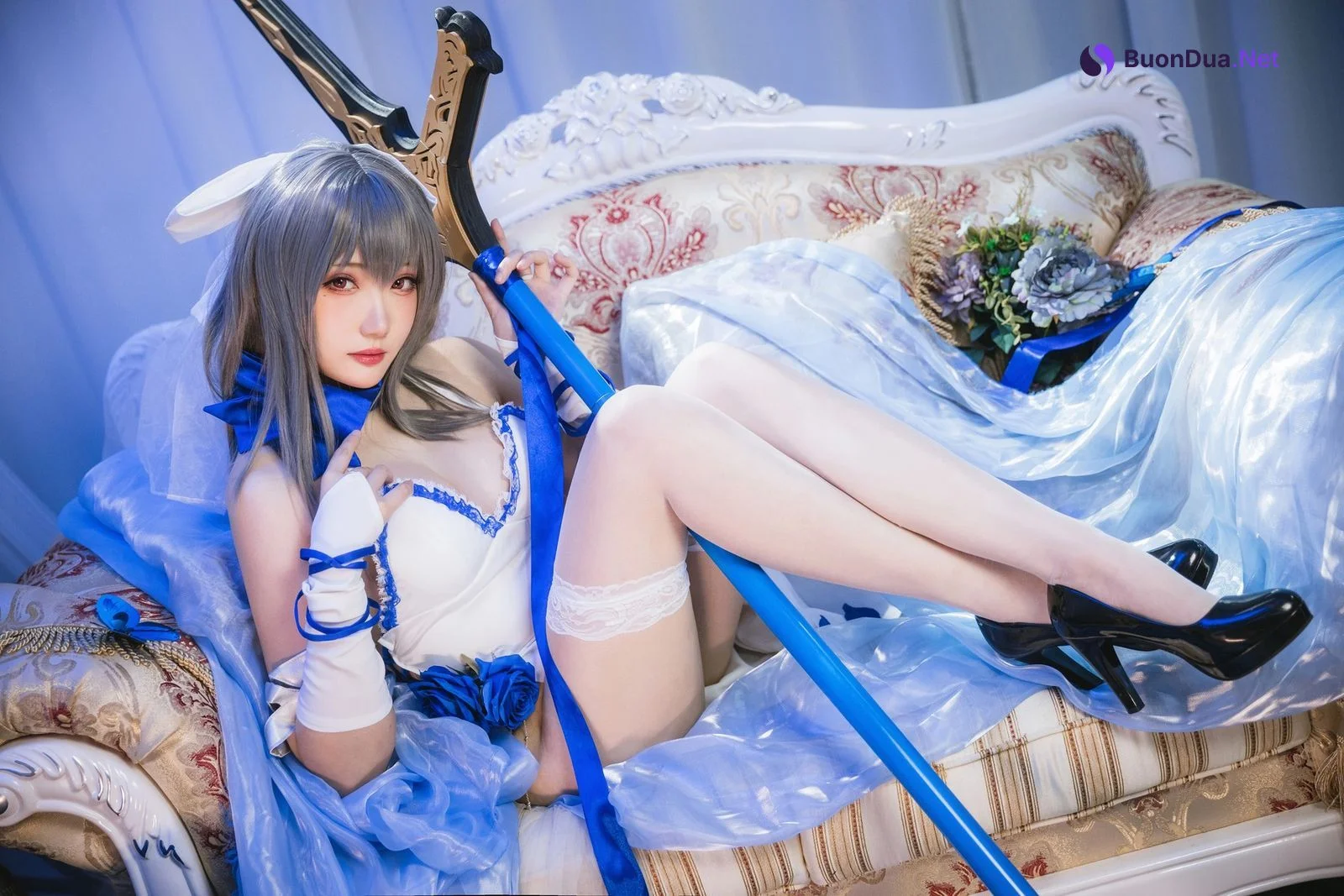 瓜希酱 Cosplay 路易九世礼服 - Photo 13