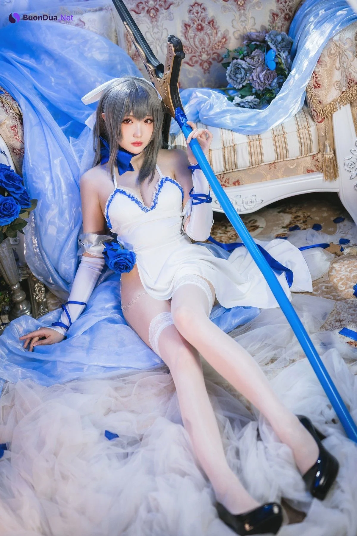 瓜希酱 Cosplay 路易九世礼服 - Photo 16