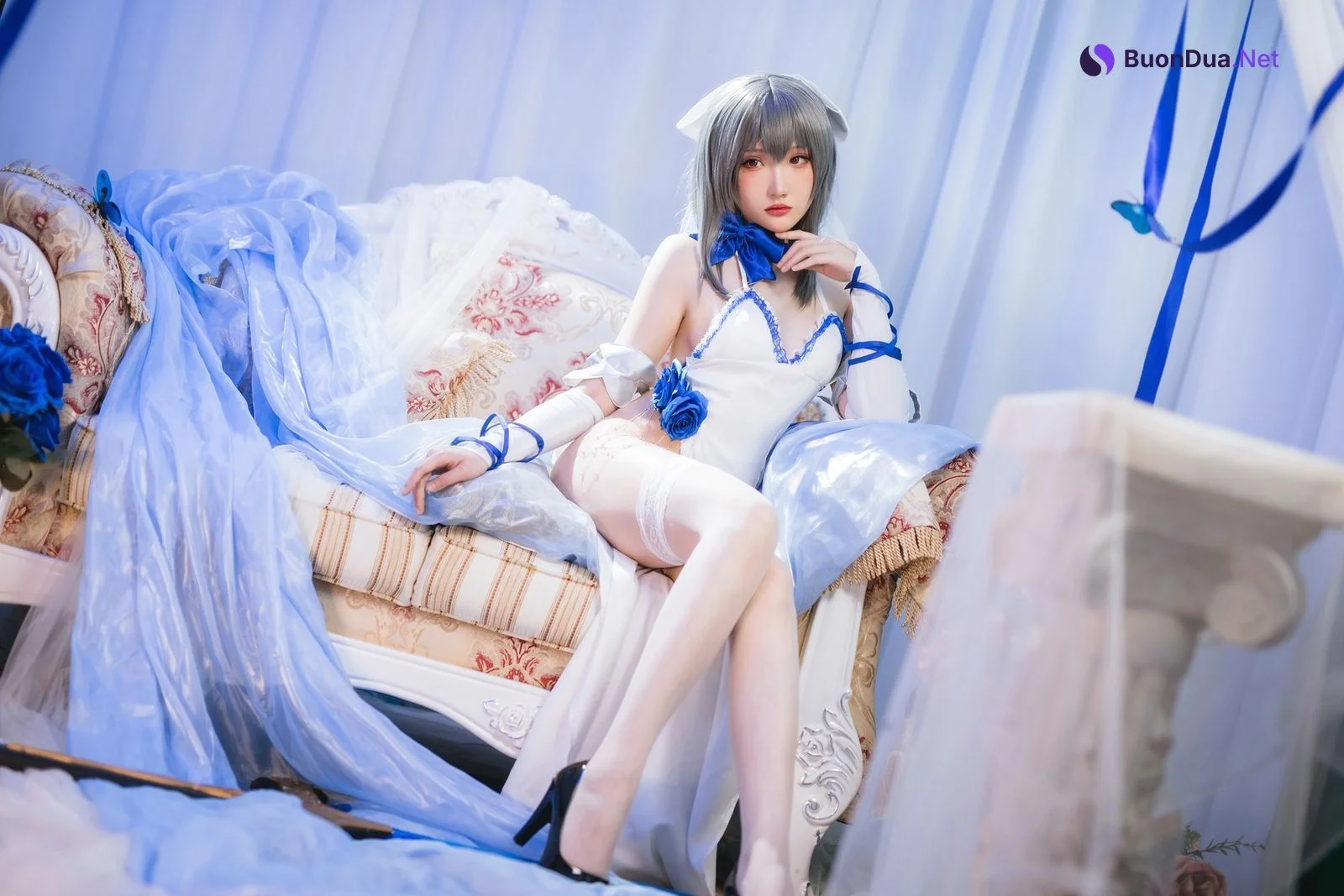 瓜希酱 Cosplay 路易九世礼服 - Photo 2