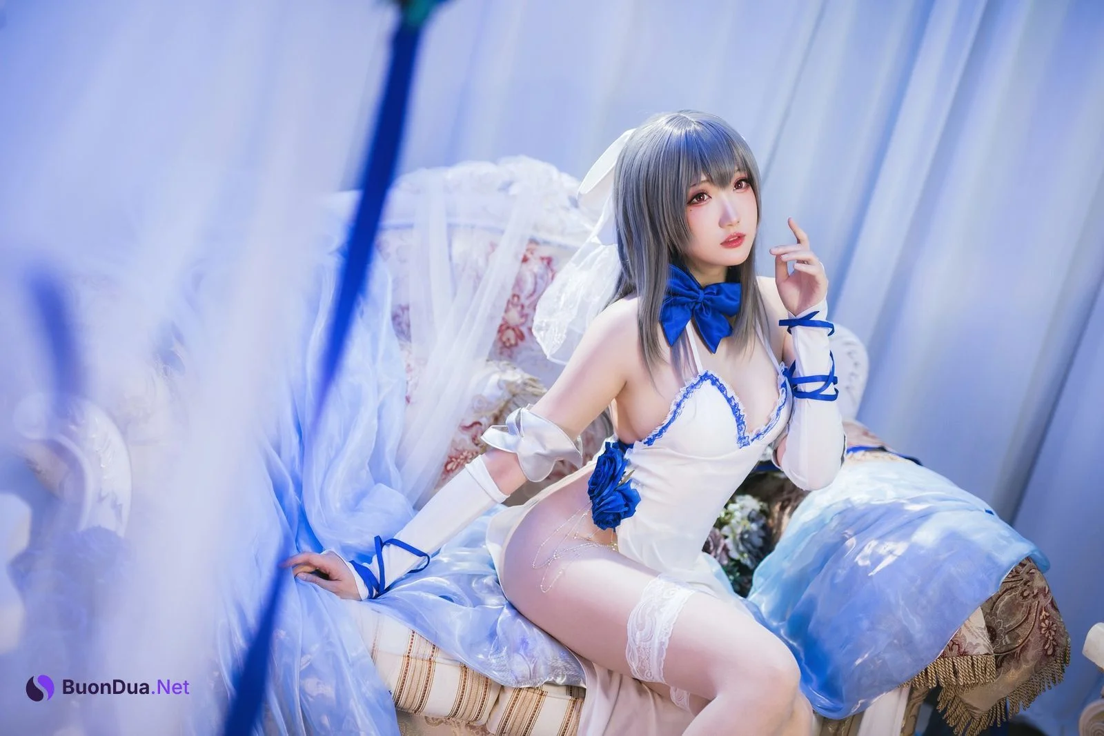 瓜希酱 Cosplay 路易九世礼服 - Photo 4