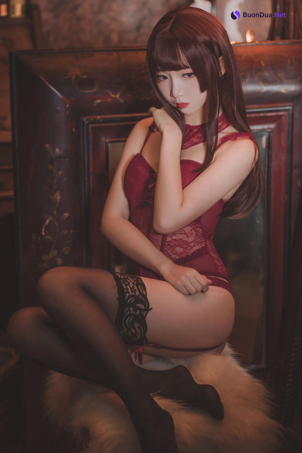 Cosplay 面饼仙儿 脑内少女 红色束衣 - Photo 2