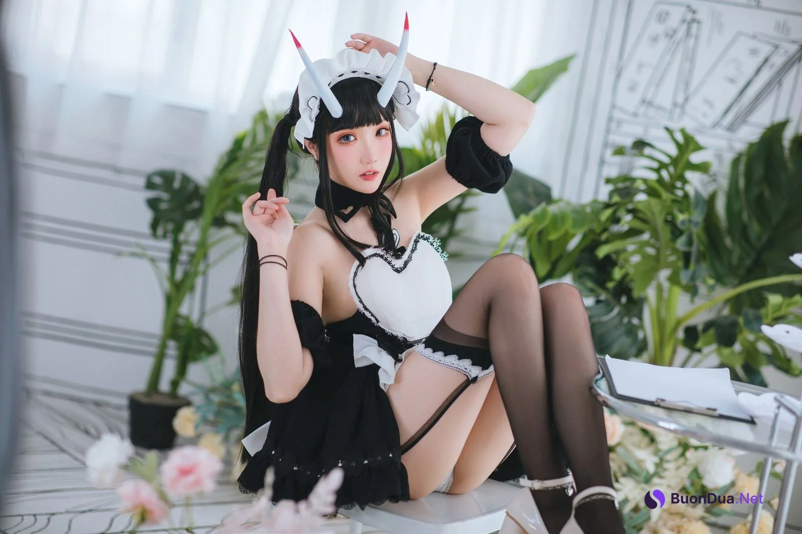 Cosplay 瓜希酱 能代女仆 - Photo 10