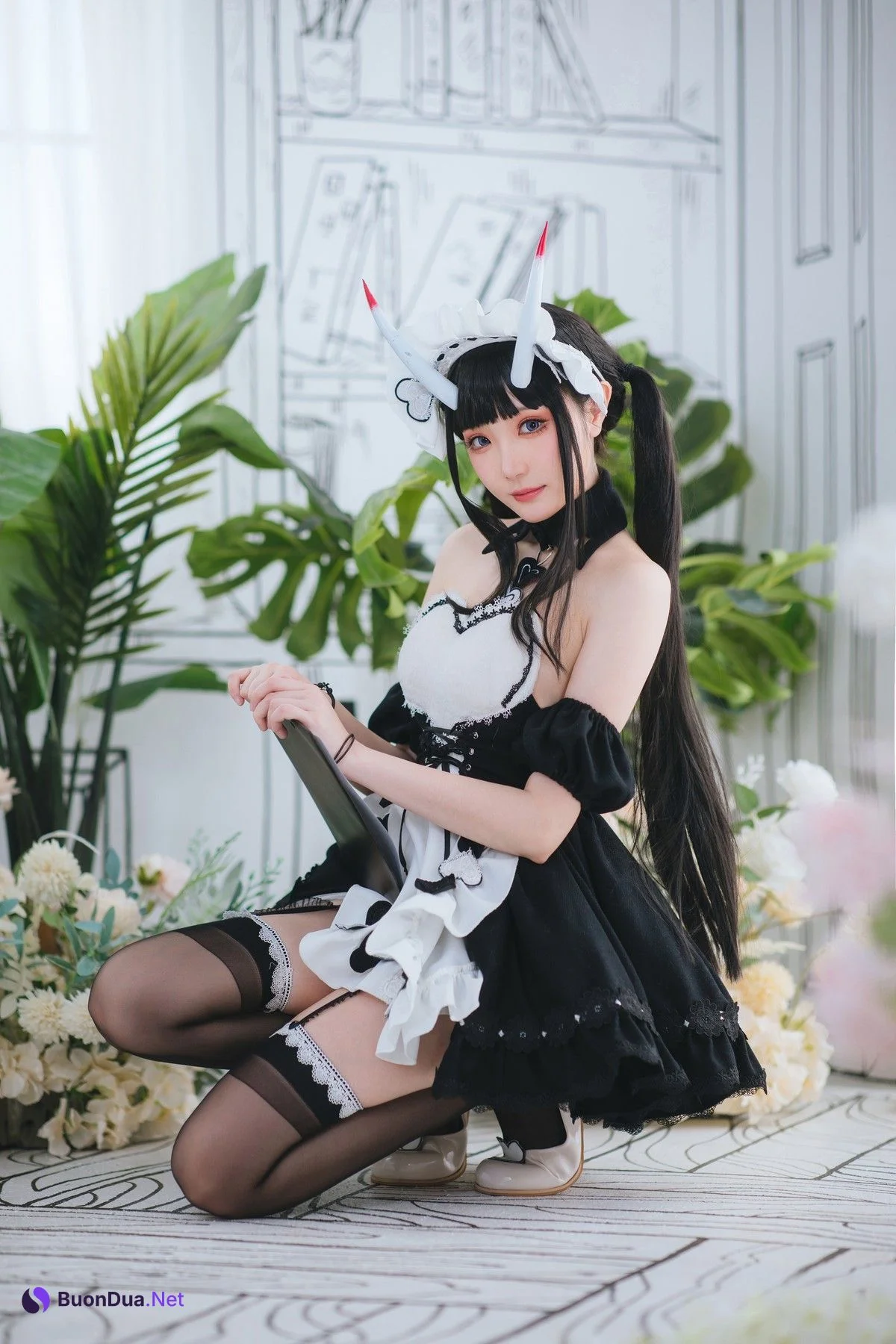 Cosplay 瓜希酱 能代女仆 - Photo 14