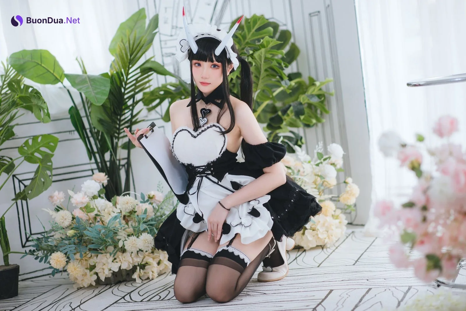 Cosplay 瓜希酱 能代女仆 - Photo 15