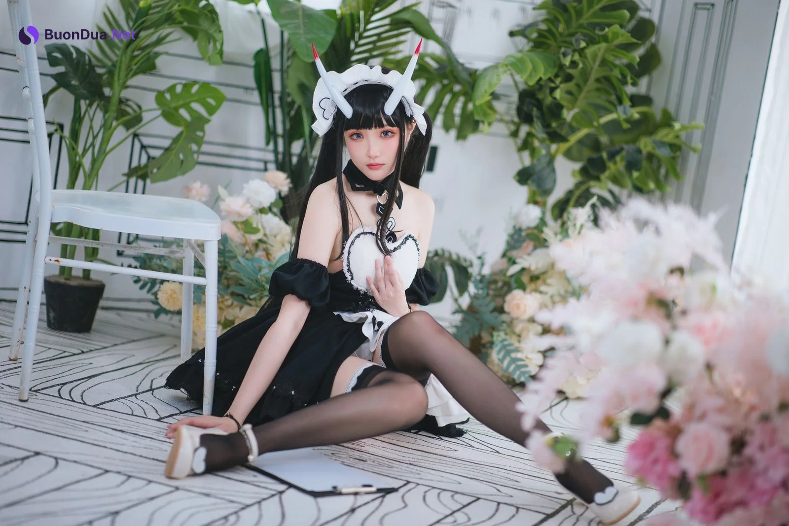 Cosplay 瓜希酱 能代女仆 - Photo 16
