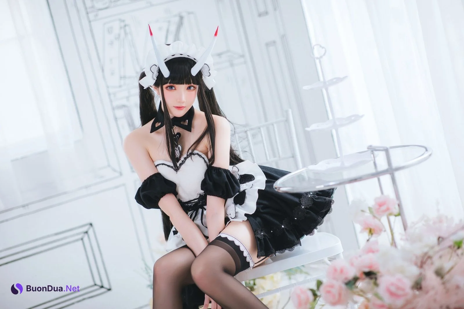 Cosplay 瓜希酱 能代女仆 - Photo 2