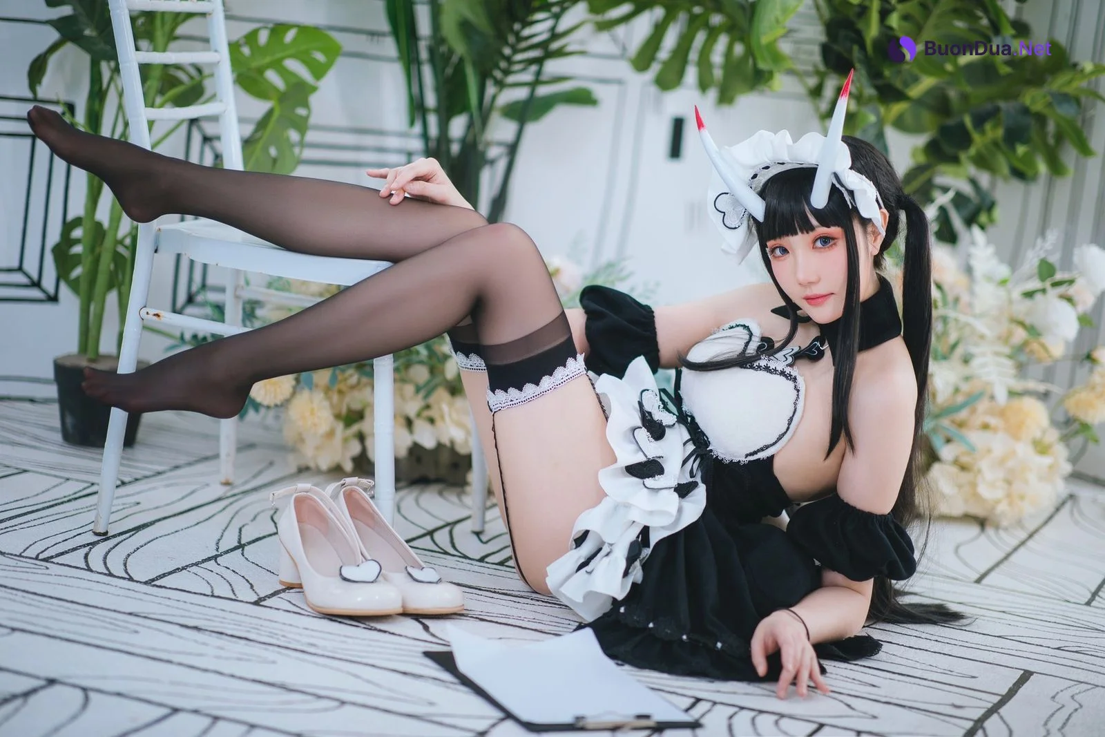 Cosplay 瓜希酱 能代女仆 - Photo 20