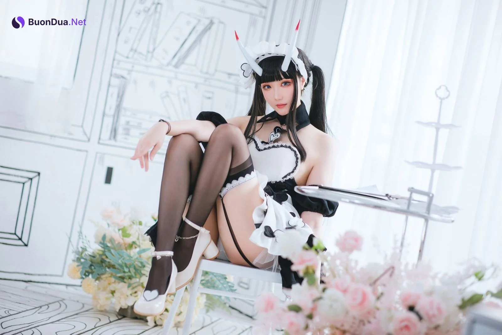 Cosplay 瓜希酱 能代女仆 - Photo 5