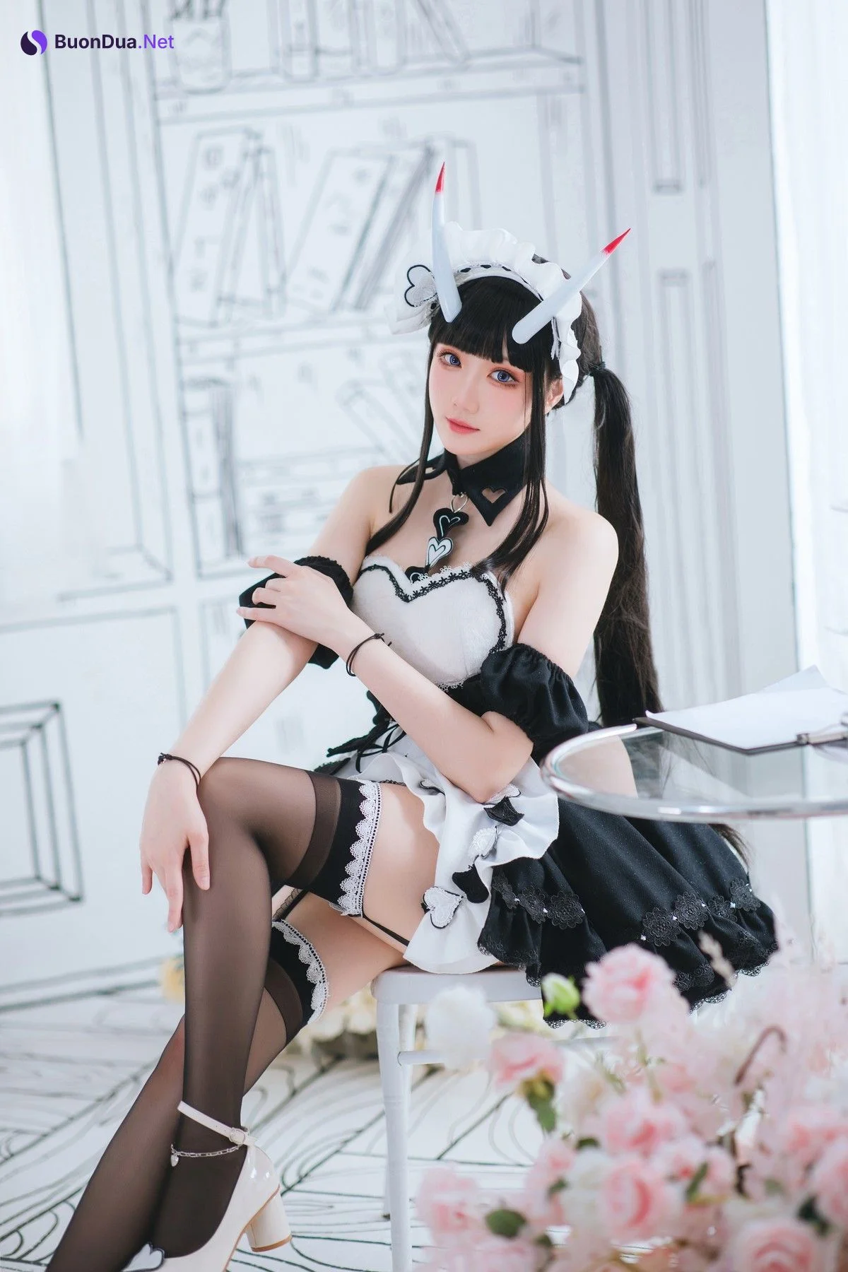 Cosplay 瓜希酱 能代女仆 - Photo 6