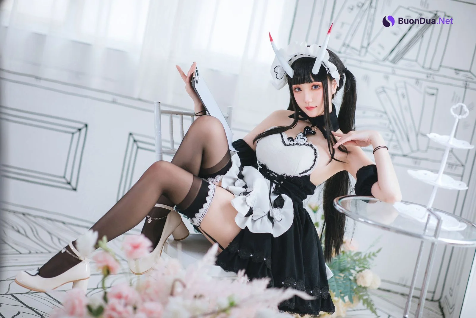 Cosplay 瓜希酱 能代女仆 - Photo 8