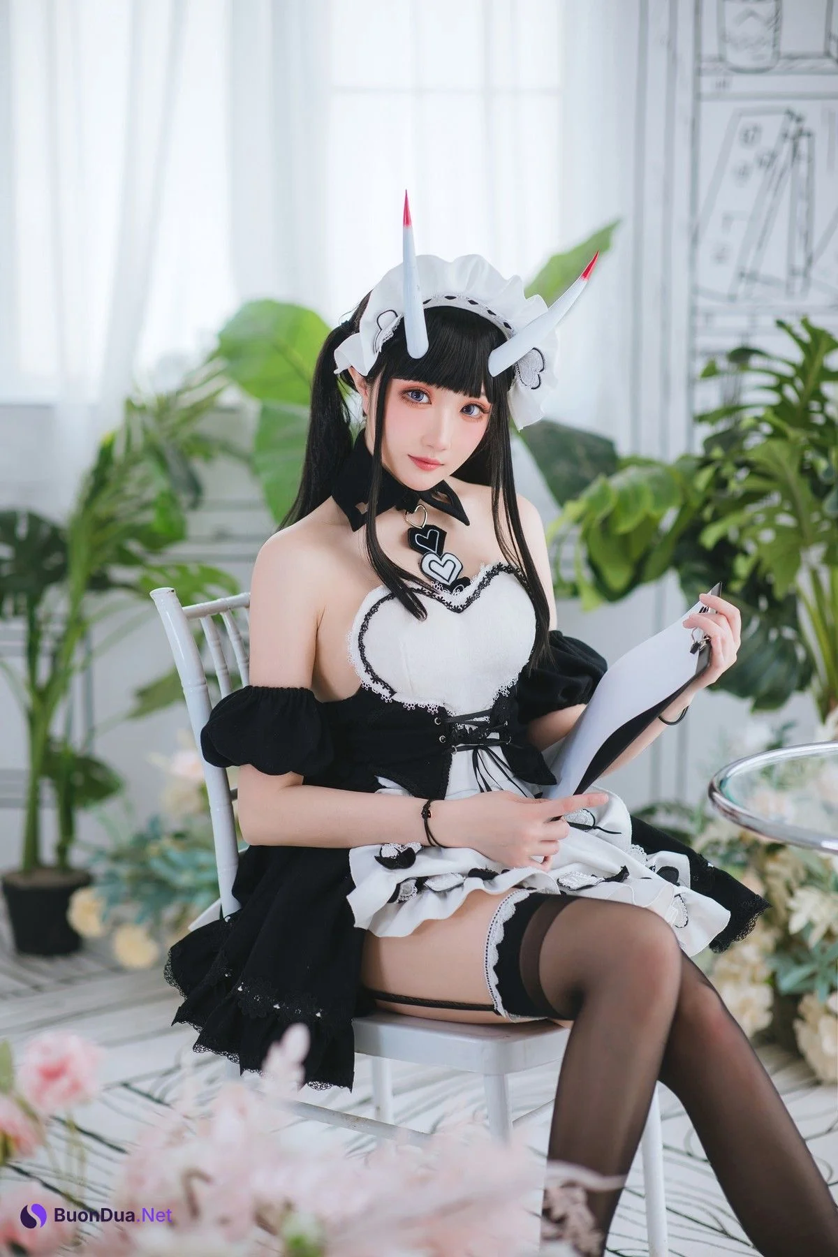Cosplay 瓜希酱 能代女仆 - Photo 9