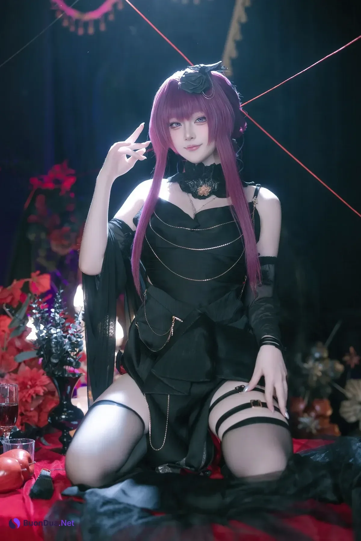 Cosplay 屿鱼 – 崩坏 星穹铁道 卡芙卡 缚月之夜 - Photo 10