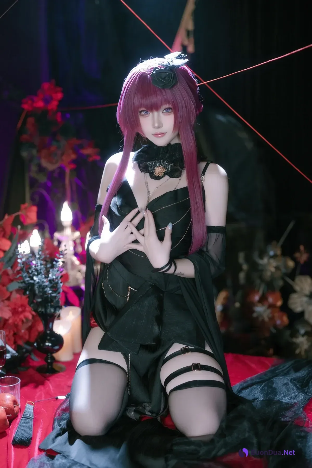 Cosplay 屿鱼 – 崩坏 星穹铁道 卡芙卡 缚月之夜 - Photo 11