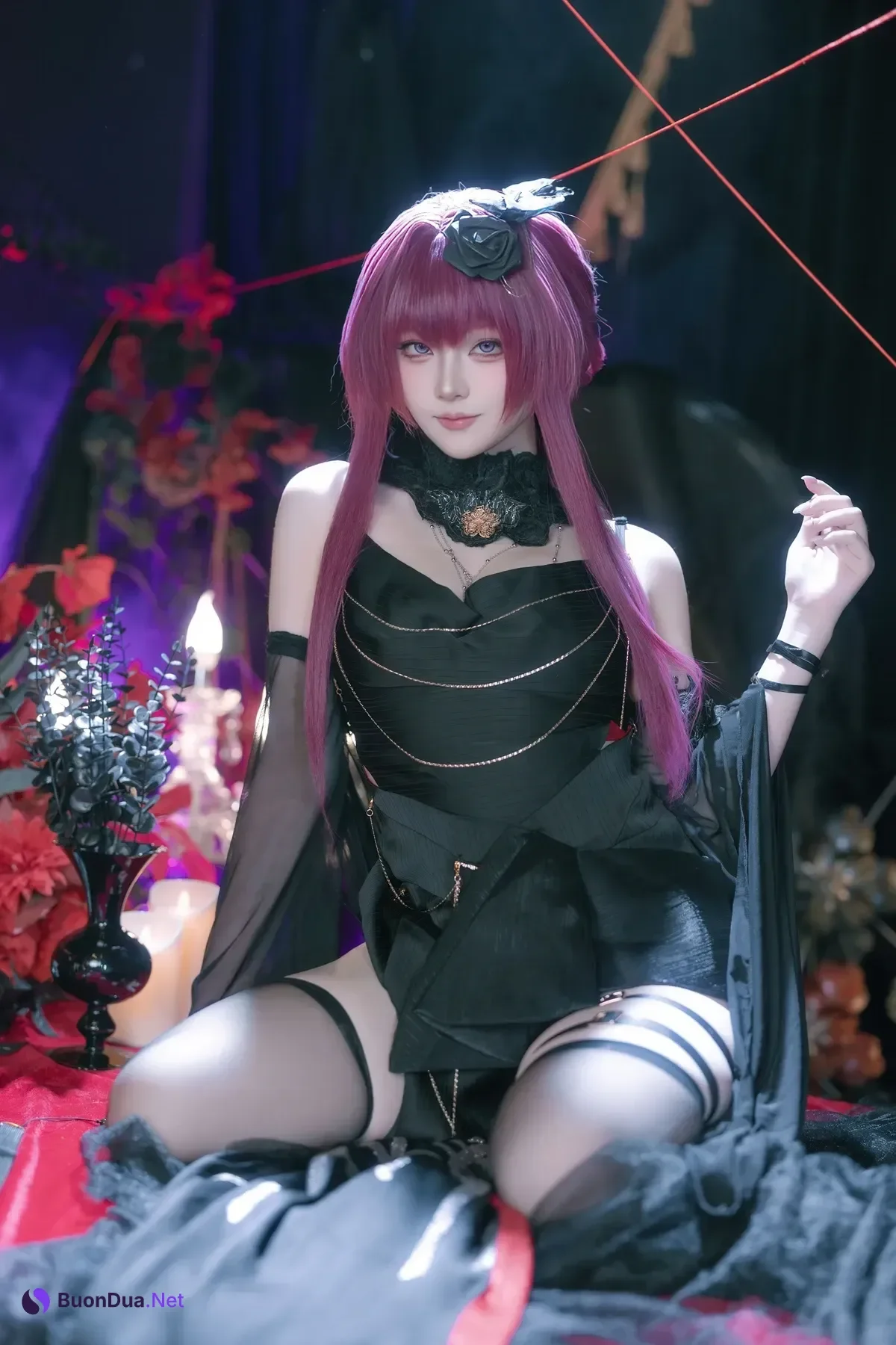 Cosplay 屿鱼 – 崩坏 星穹铁道 卡芙卡 缚月之夜 - Photo 12