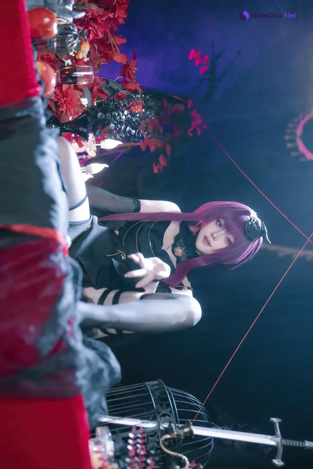 Cosplay 屿鱼 – 崩坏 星穹铁道 卡芙卡 缚月之夜 - Photo 13