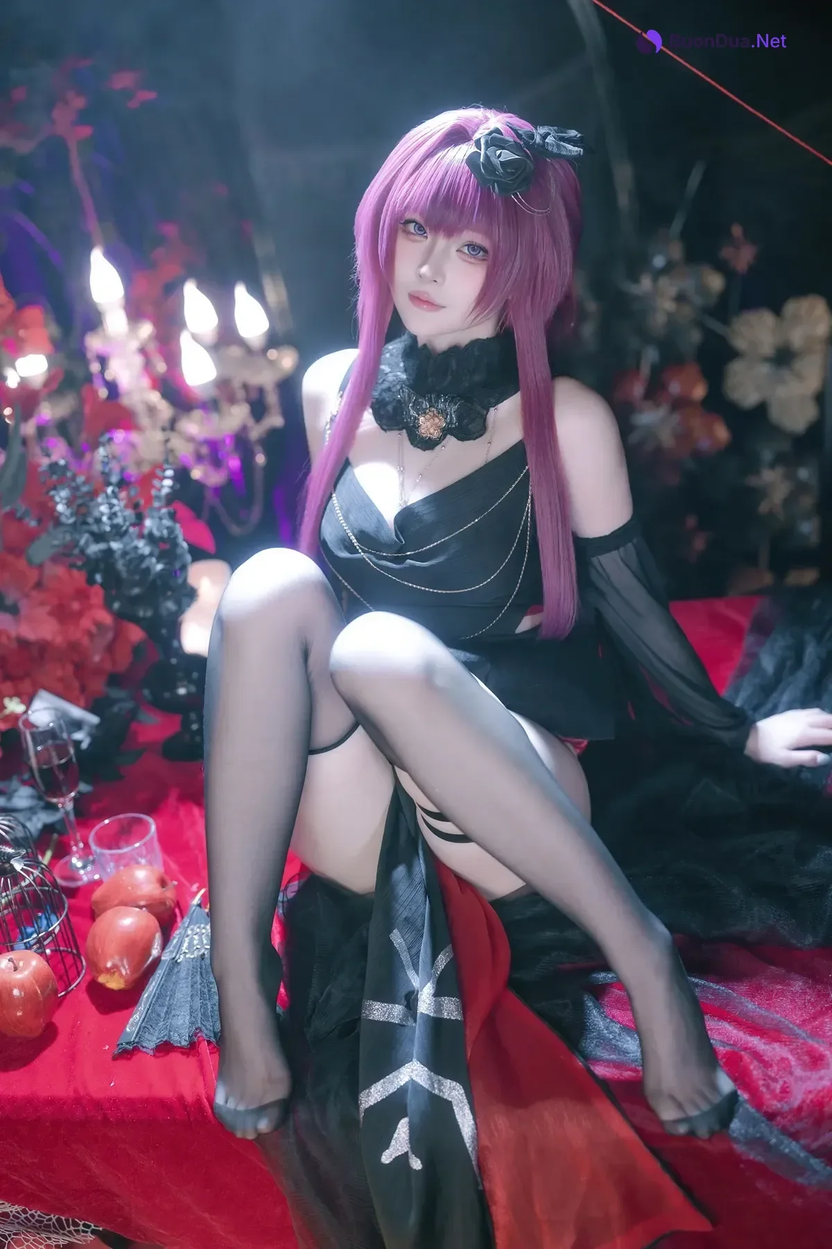 Cosplay 屿鱼 – 崩坏 星穹铁道 卡芙卡 缚月之夜 - Photo 18