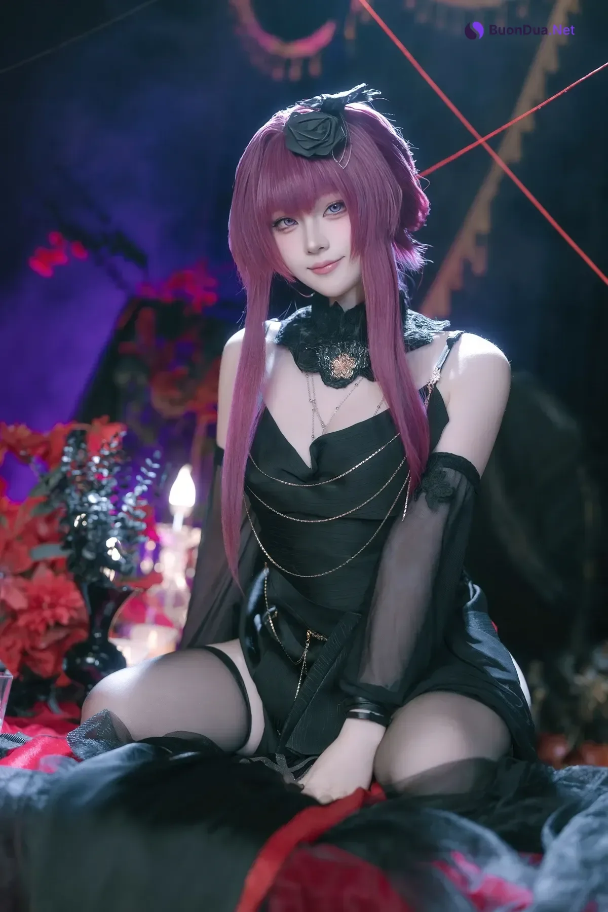 Cosplay 屿鱼 – 崩坏 星穹铁道 卡芙卡 缚月之夜 - Photo 2