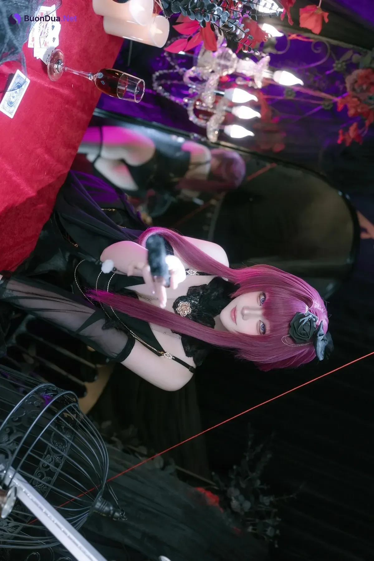 Cosplay 屿鱼 – 崩坏 星穹铁道 卡芙卡 缚月之夜 - Photo 4