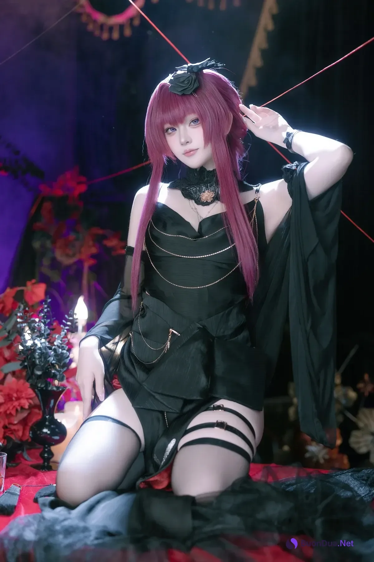 Cosplay 屿鱼 – 崩坏 星穹铁道 卡芙卡 缚月之夜 - Photo 9