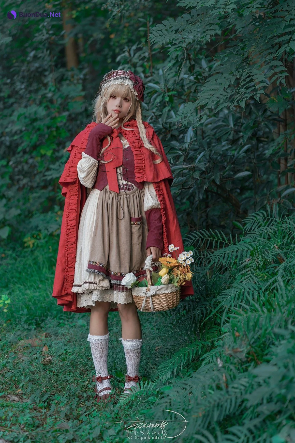 Cosplay 黏黏团子兔 迷途小红帽 - Photo 12