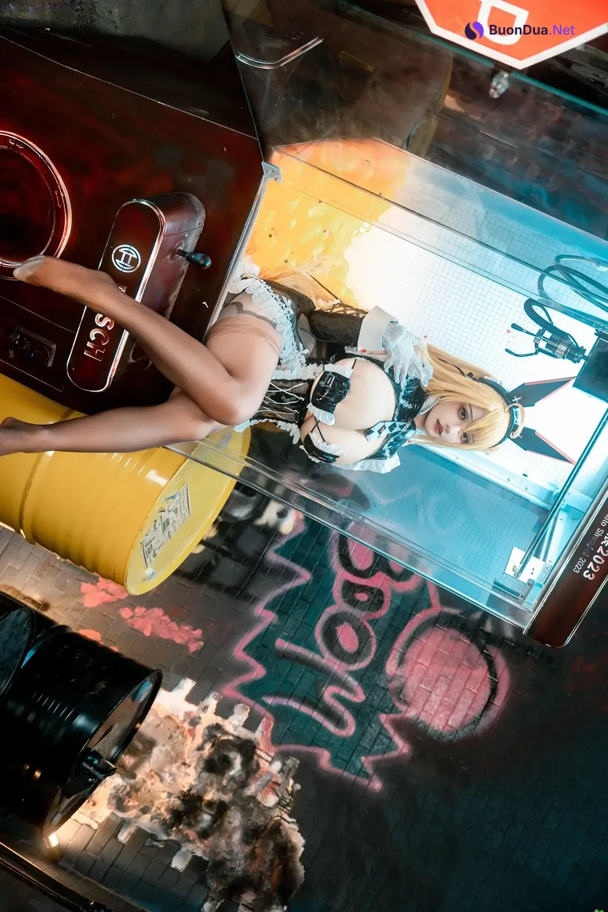 Cosplay 虎牙古阿扎 – 交错战线 咎瓦尤斯女仆 - Photo 15