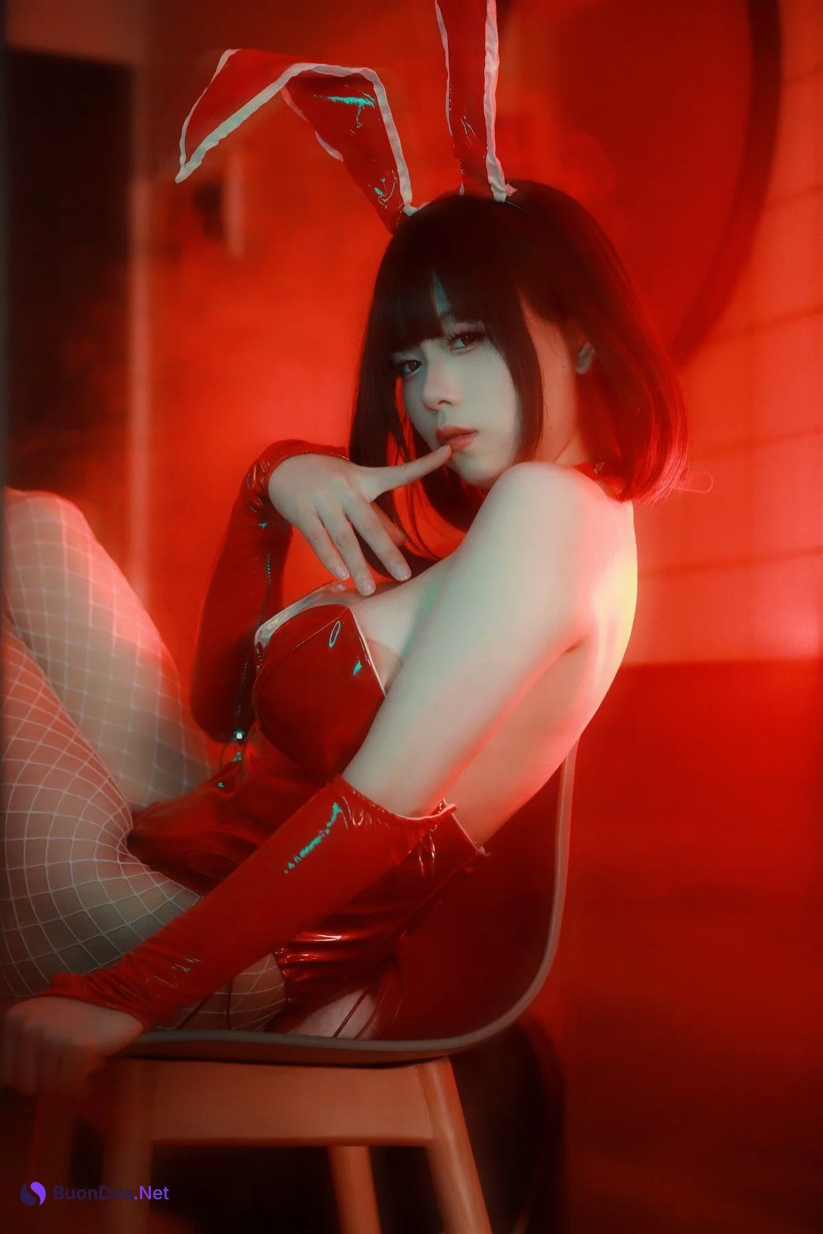 Cosplay 末夜787 红色兔女郎 - 写真 15