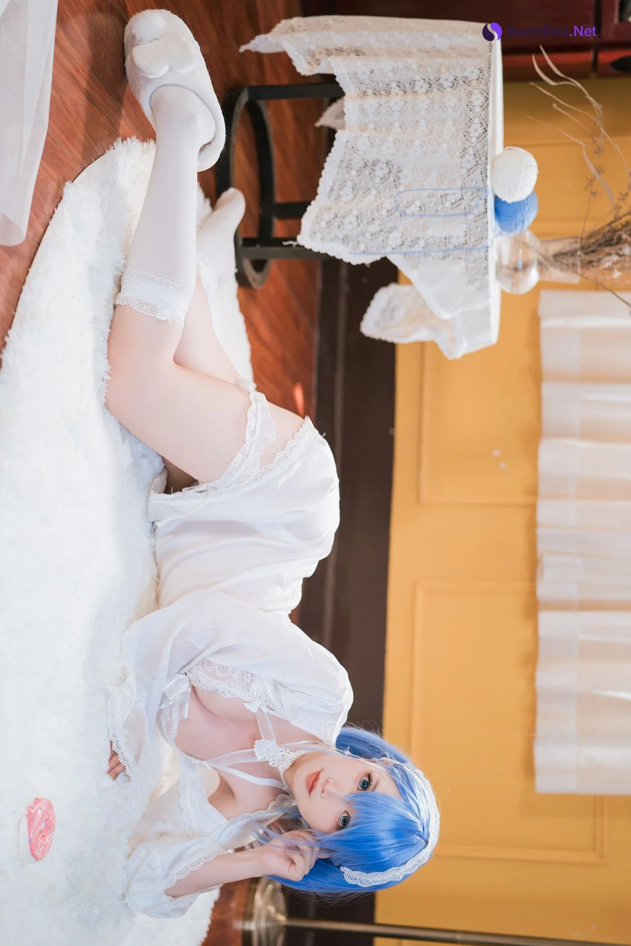 Cosplay 面饼仙儿 碧蓝航线 恰巴耶夫睡衣 - Photo 10