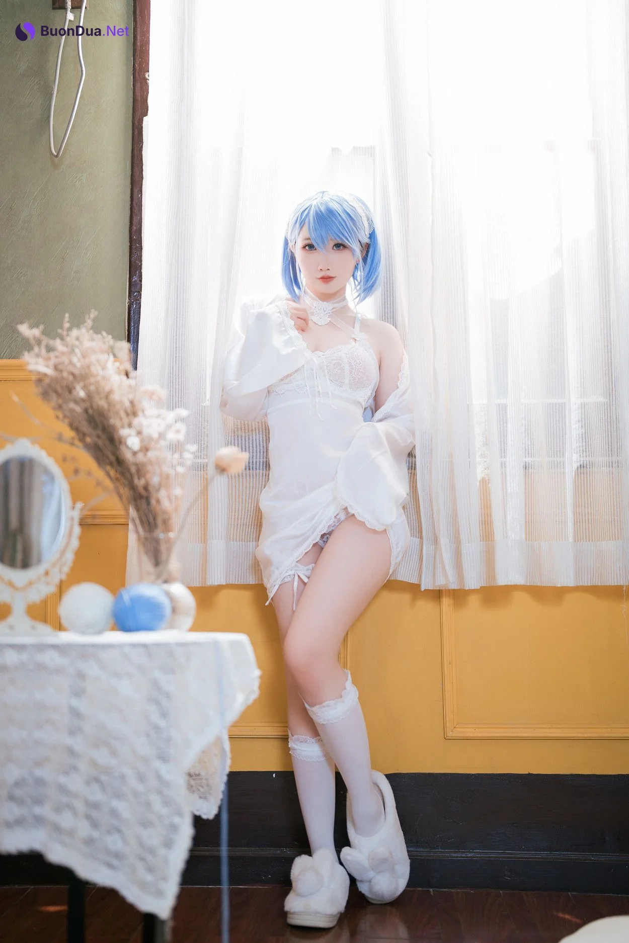 Cosplay 面饼仙儿 碧蓝航线 恰巴耶夫睡衣 - Photo 11
