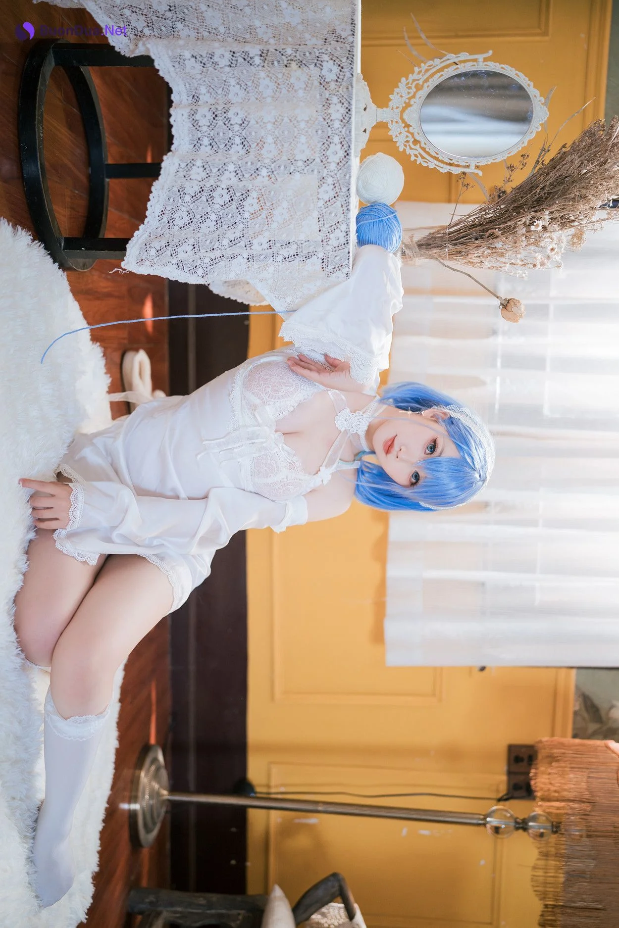 Cosplay 面饼仙儿 碧蓝航线 恰巴耶夫睡衣 - Photo 20