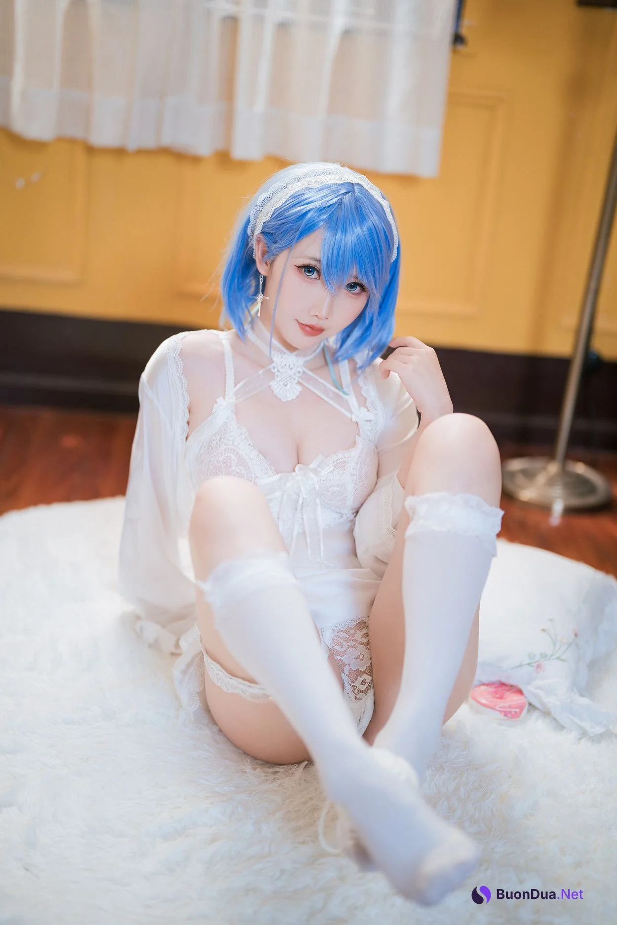 Cosplay 面饼仙儿 碧蓝航线 恰巴耶夫睡衣 - Photo 8