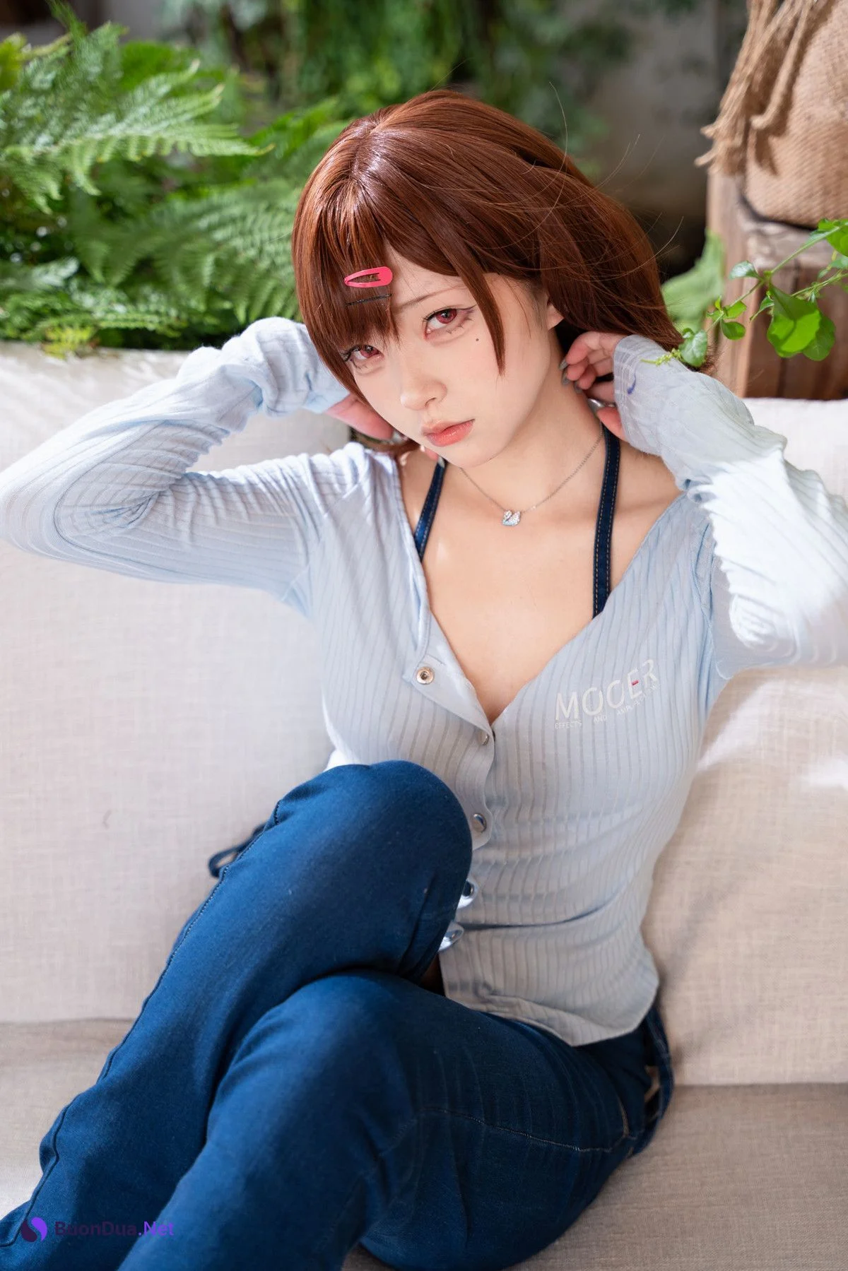 Cosplay 花铃 円香牛仔裤 - Photo 2